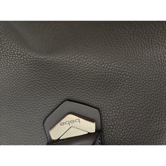 Bebe Los Angeles Tote Bag Faux Leather Black Tote - Picture 5 of 8